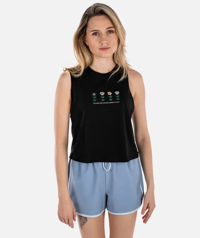 Bloom and Doom Tank - Black sold by JETTY