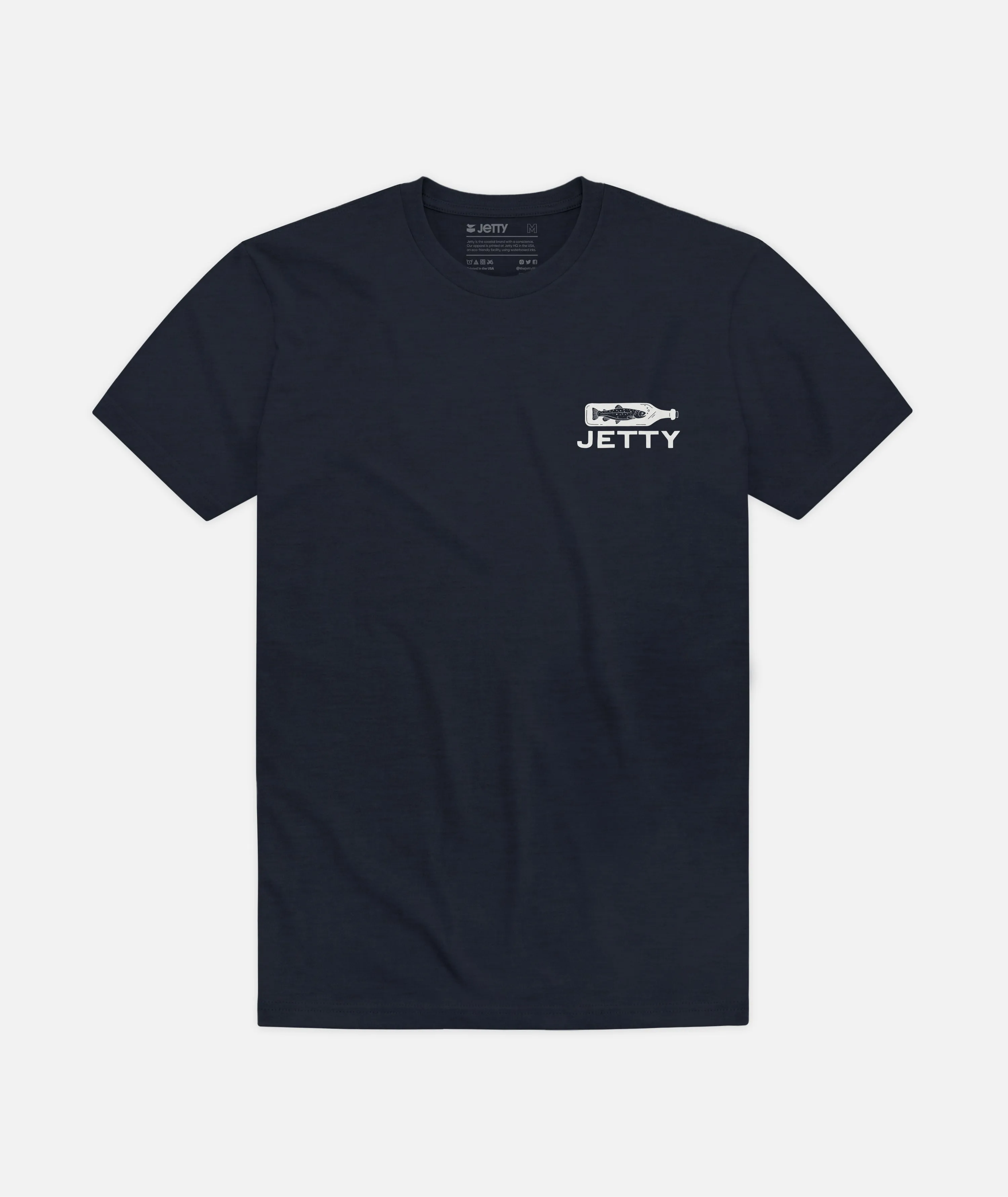 Bottle Service Tee - Solid Navy Tri sold by JETTY product image thumbnail 2