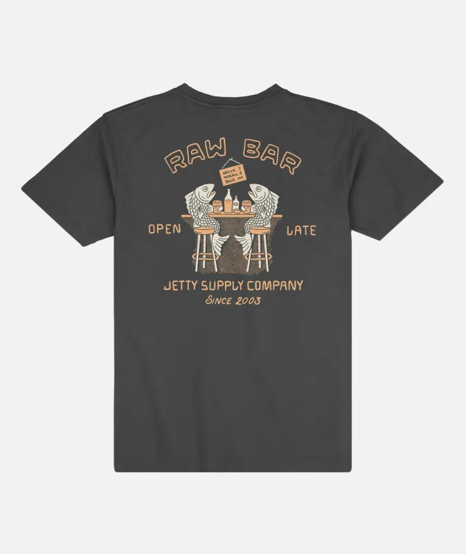 Raw Bar Tee - Pirate Black made by JETTY