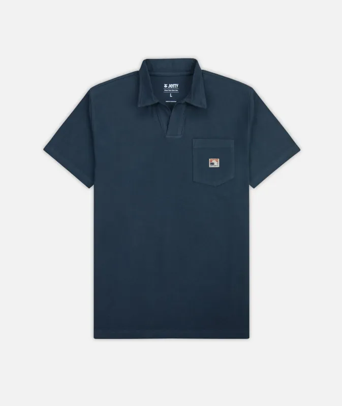 Cruise Terry Polo - Navy Blue made by JETTY