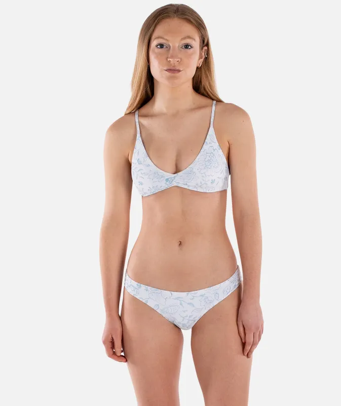 Katia Reversible Bikini Top - Blue made by JETTY