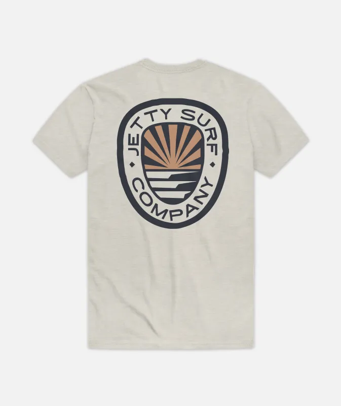 Tidecrest Tee - Cement Tri Blend made by JETTY