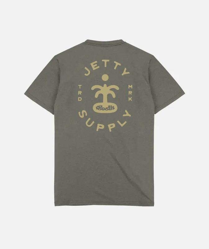 Striker Graphic Tee - Olive sold by JETTY