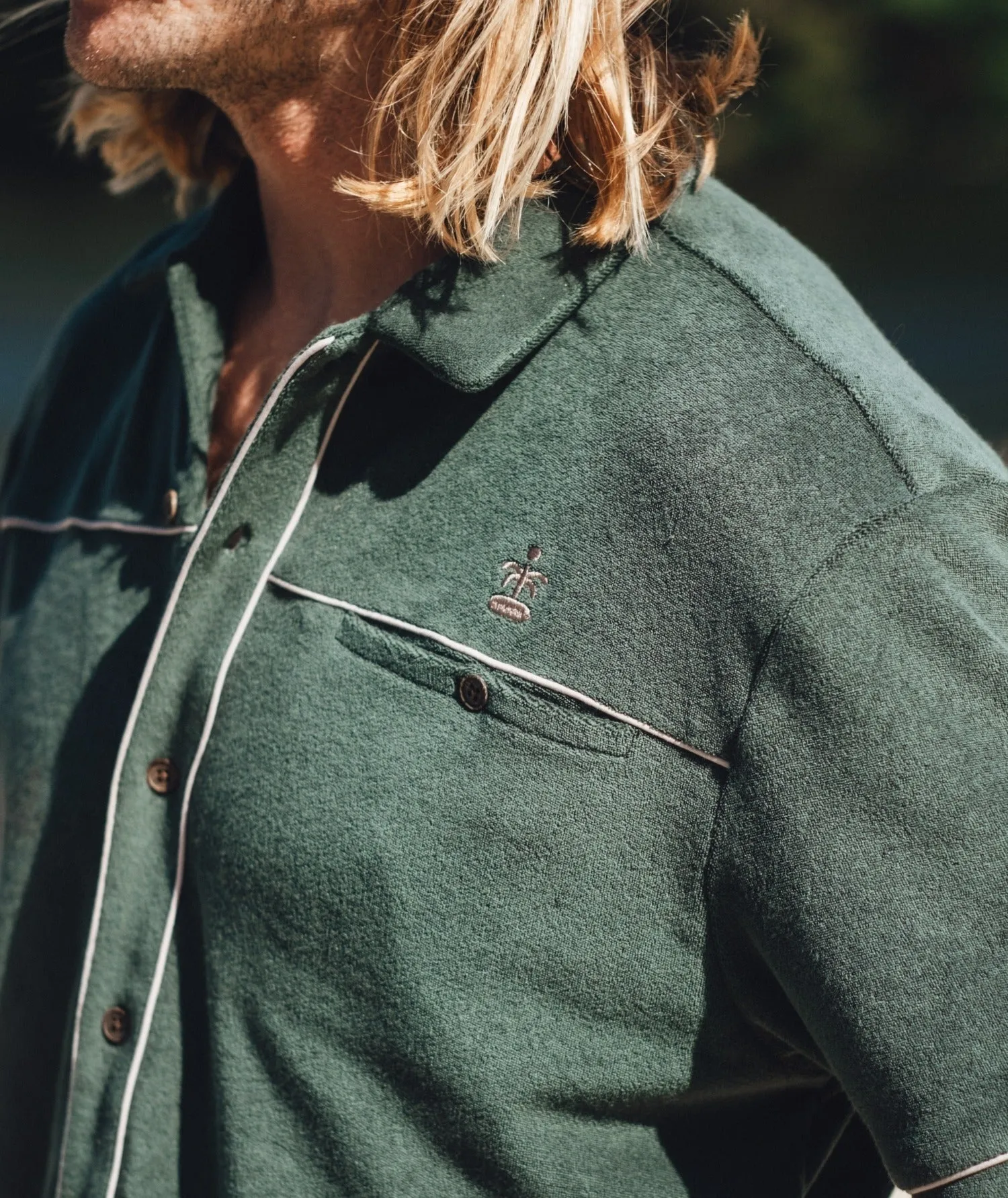 Barnegat Terry Shirt - Green sold by JETTY product image thumbnail 3