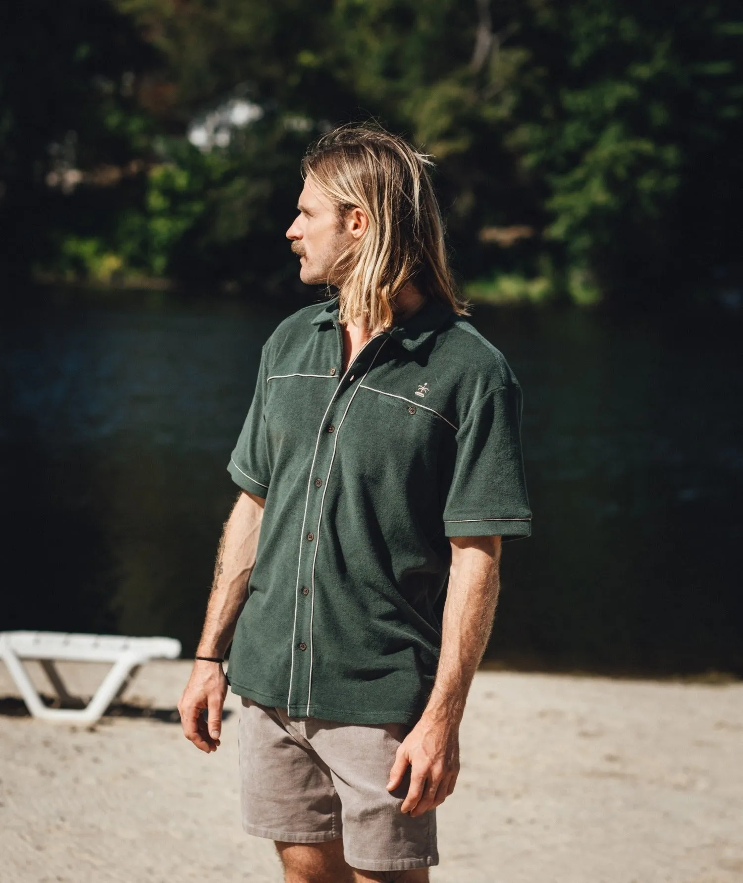 Barnegat Terry Shirt - Green sold by JETTY product image thumbnail 2