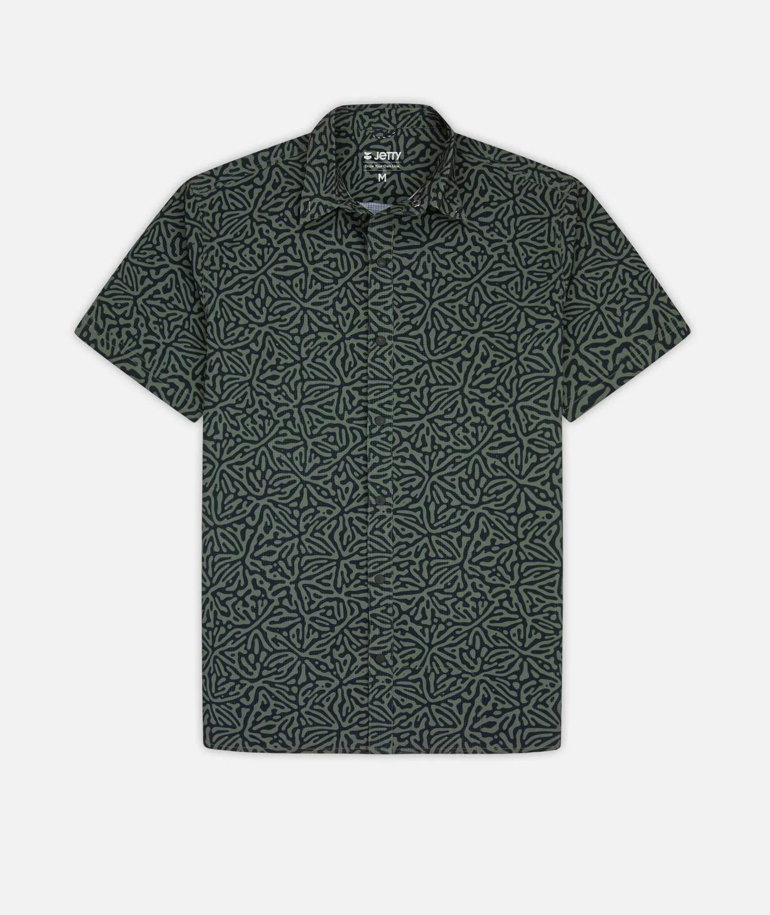 Sandspit Tech Woven Shirt - Olive sold by JETTY