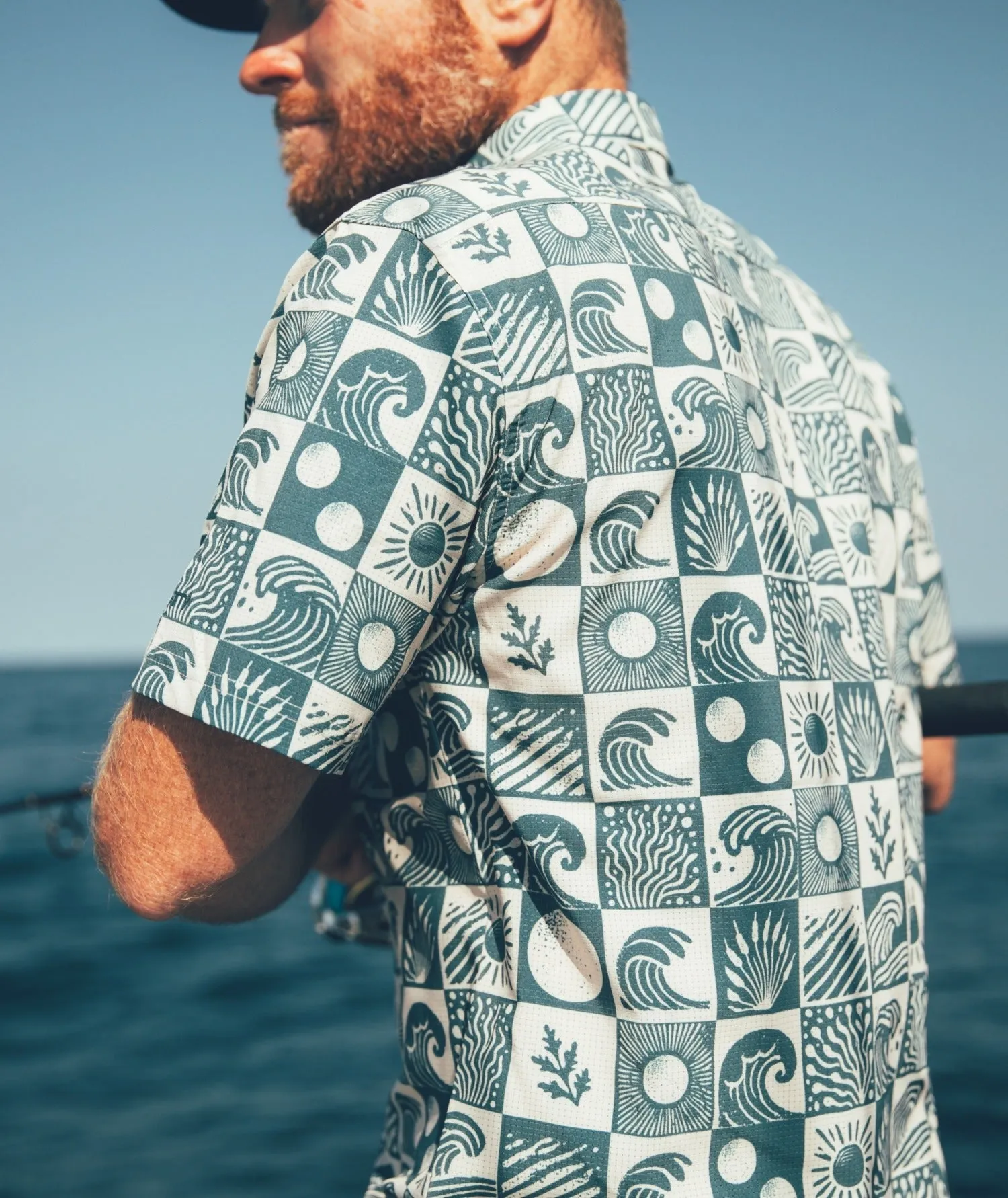 Sandspit Tech Woven Shirt - Oyster Blue sold by JETTY product image thumbnail 3