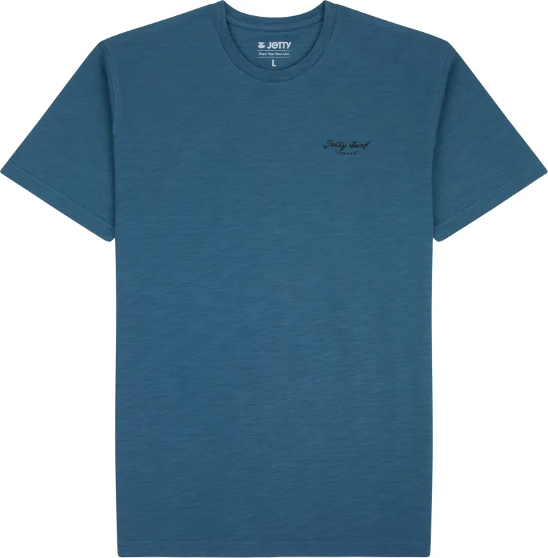 Sedge Slub Tee - Blue made by JETTY