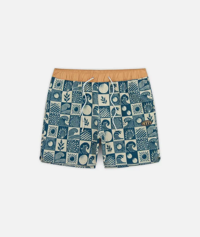 Bayside Volley Short - Oyster Blue sold by JETTY