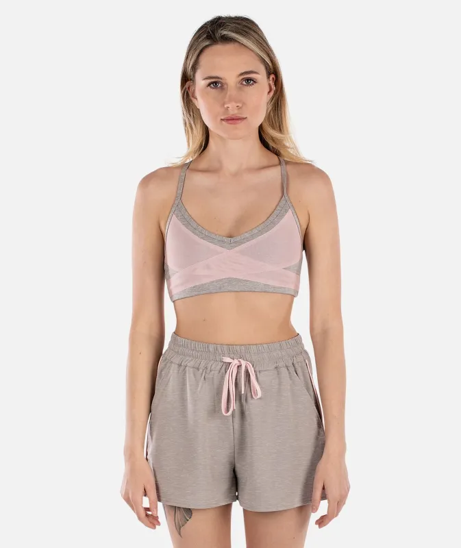 Willow Active Bra - Warm Grey made by JETTY