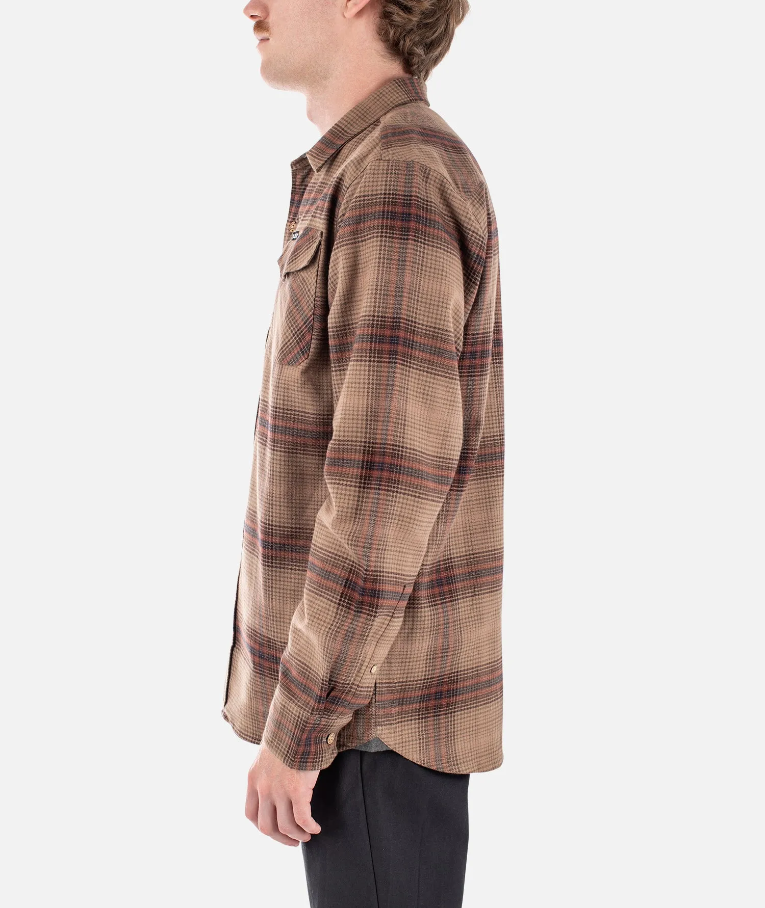 F23 The Breaker Flannel - Tan sold by JETTY product image thumbnail 3