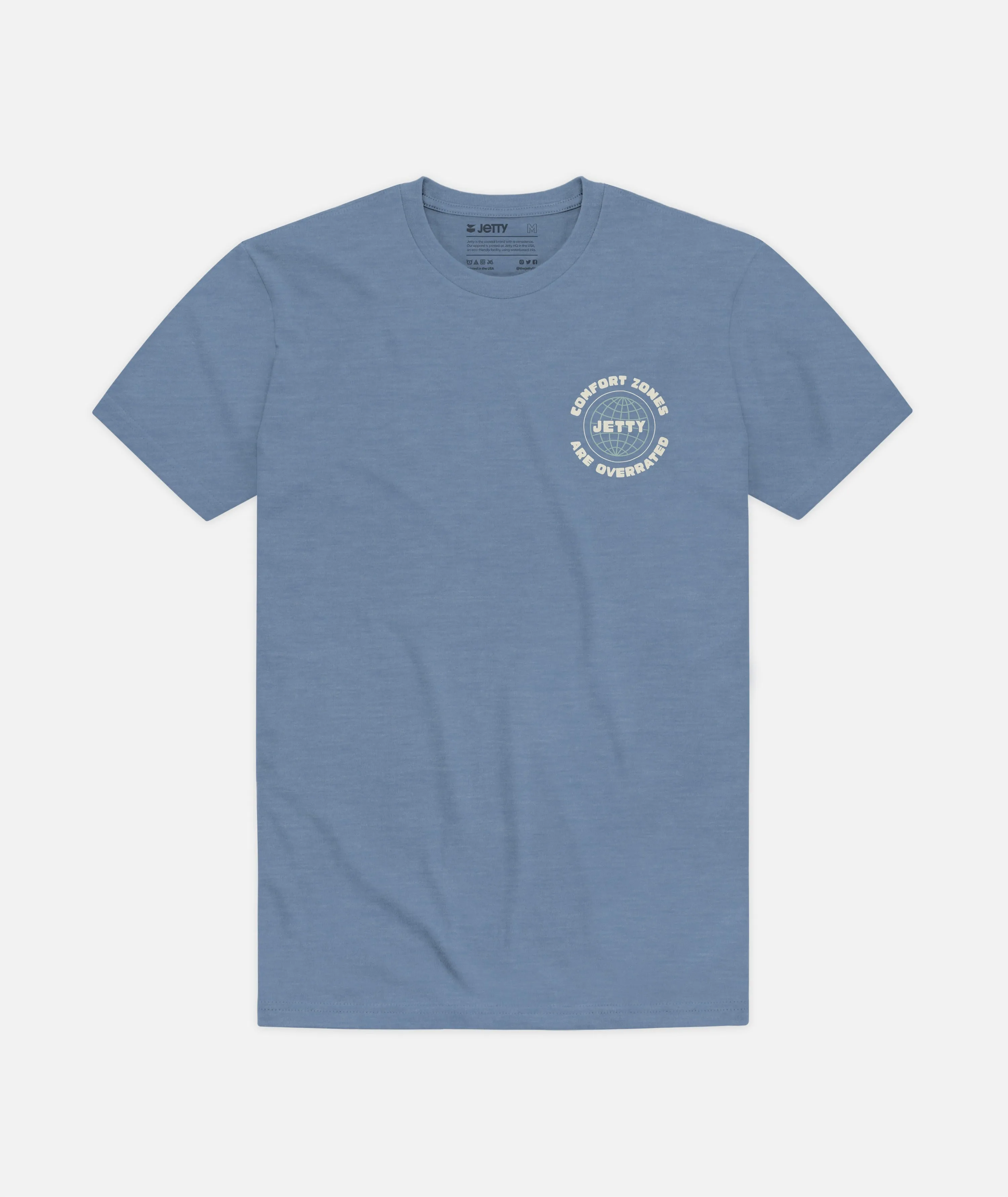 Comfort Zones are Overrated Tee - Blue sold by JETTY product image thumbnail 2