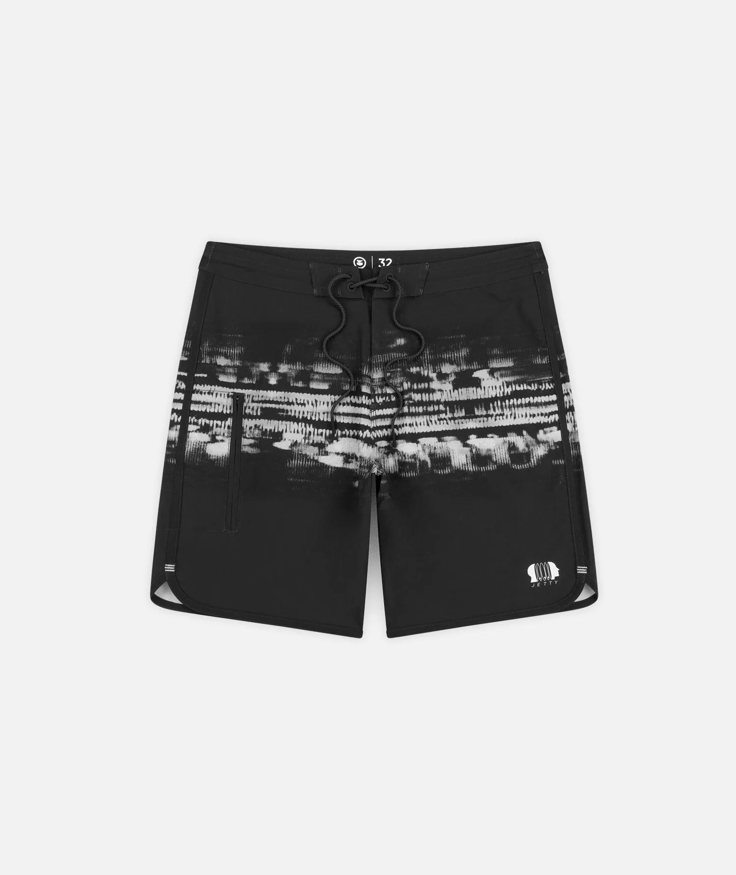 Atlantic Boardshort - Deep Black sold by JETTY