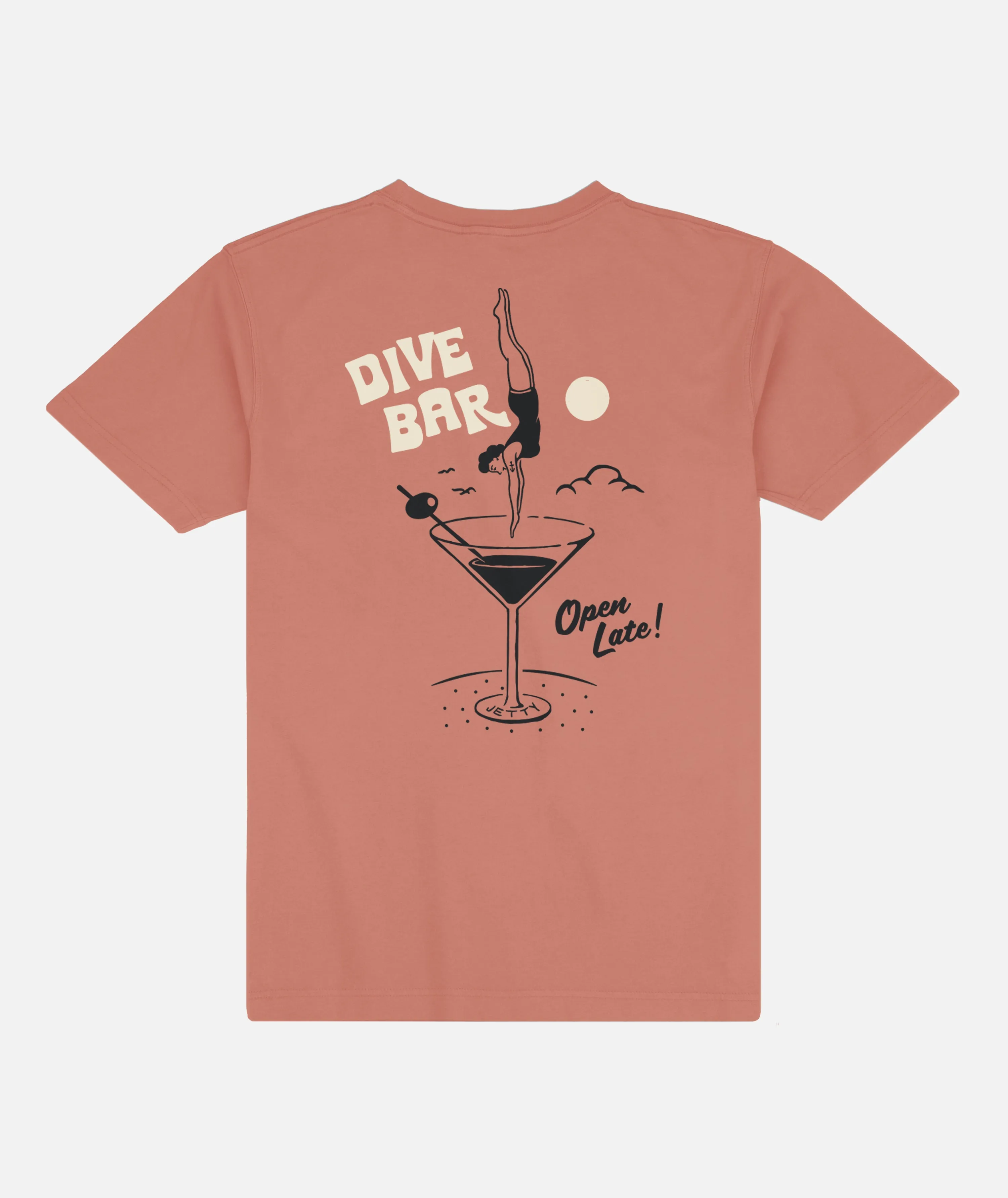 Dive Bar Tee - Mauve sold by JETTY