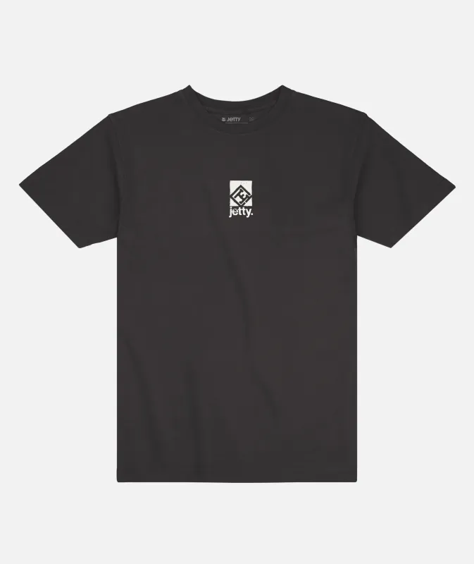 Block Tee - Black made by JETTY