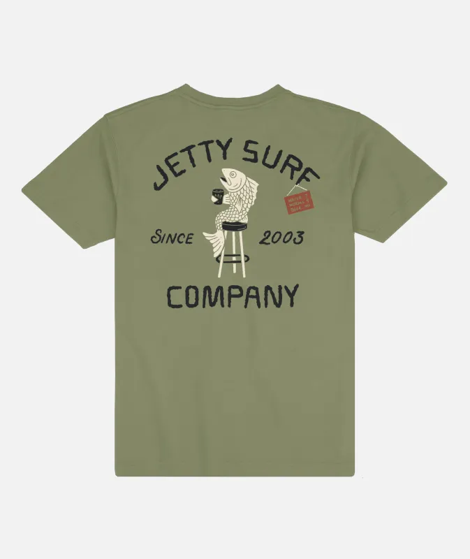 Empties Tee - Olive made by JETTY
