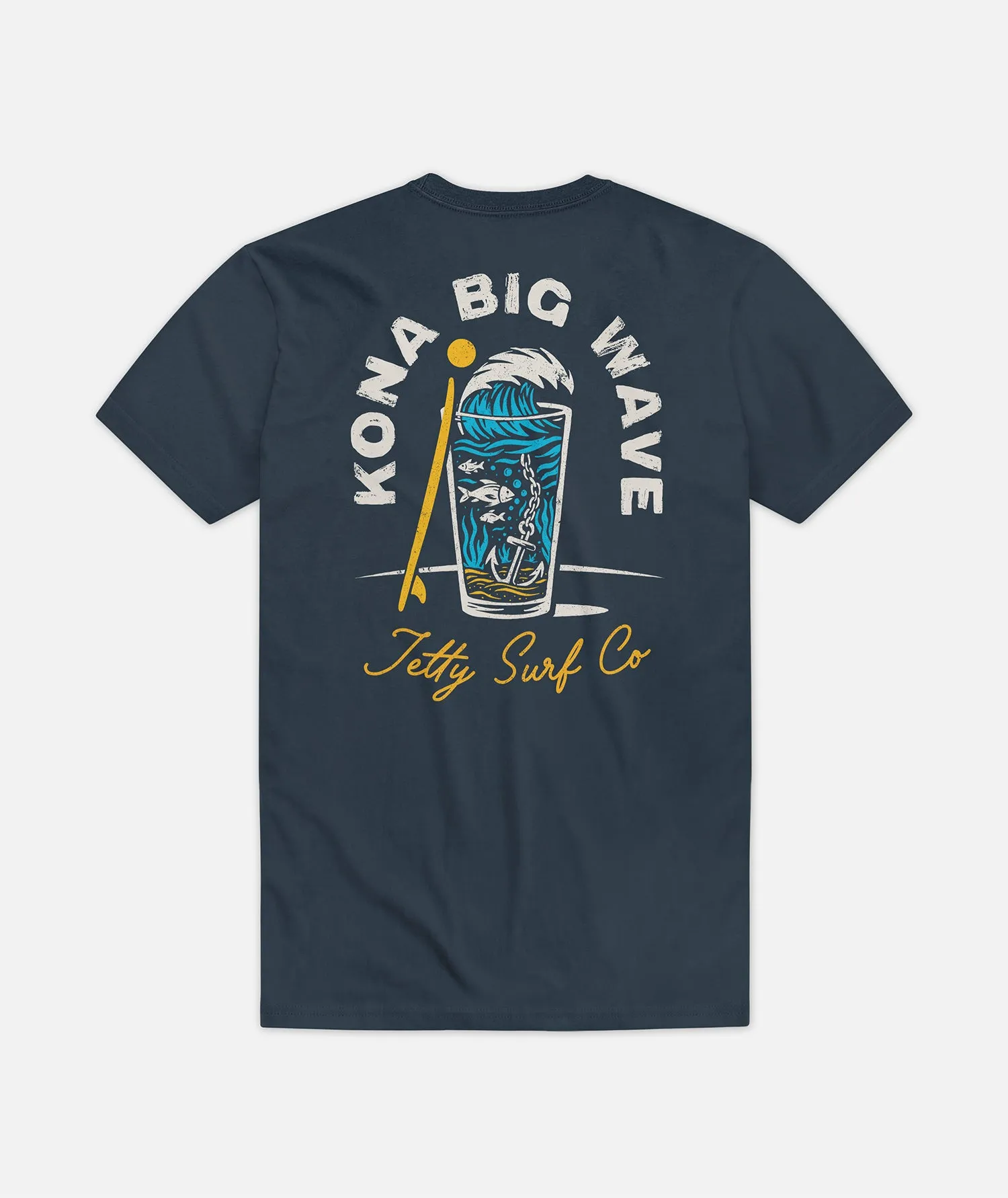 Jetty x Kona Wave Pint Tee - Navy sold by JETTY