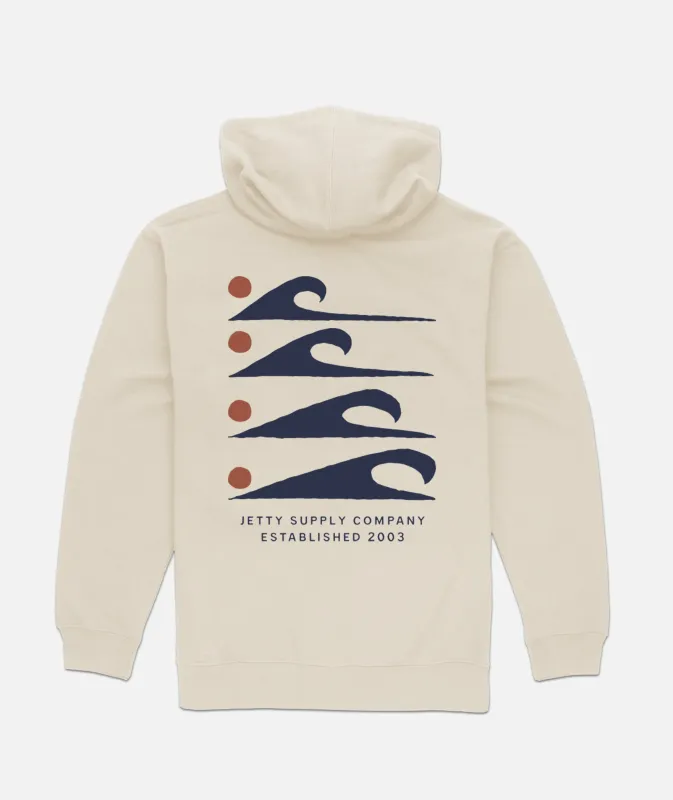 Procession Hoodie - Bone made by JETTY