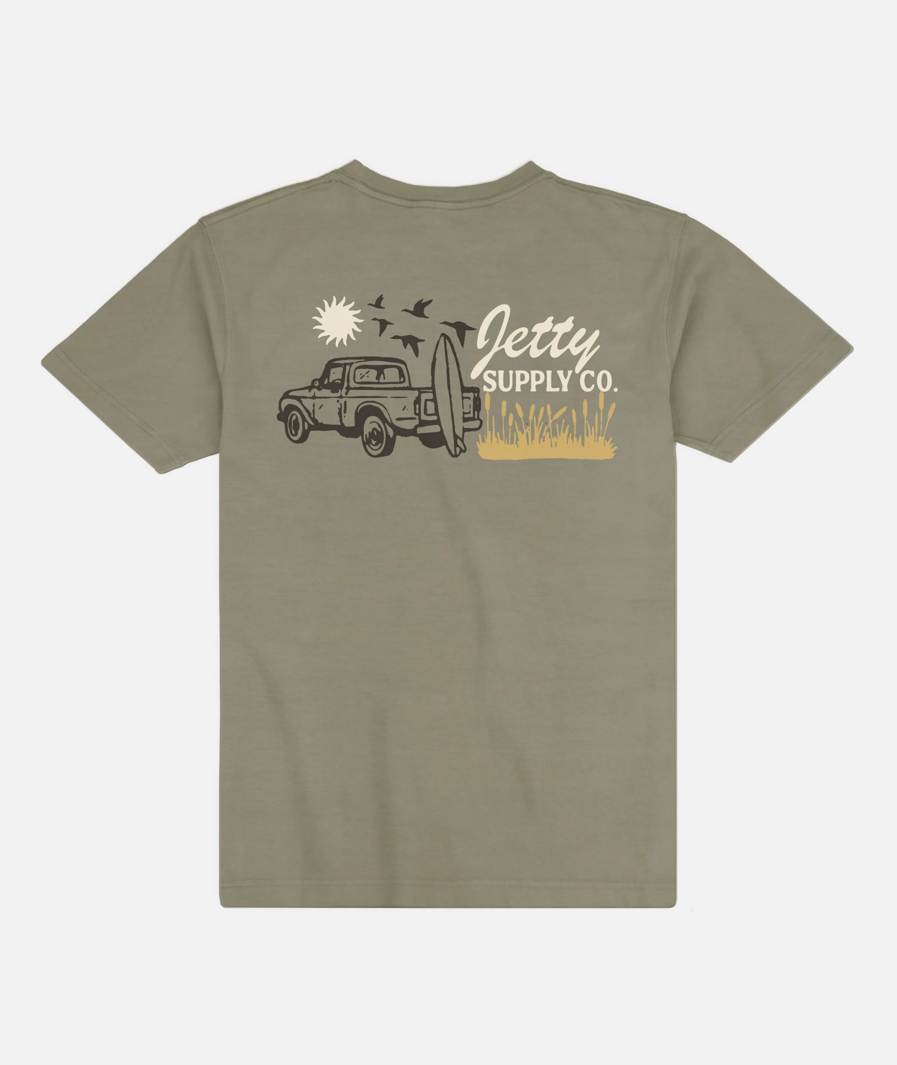 Pickup Tee - Military Green sold by JETTY