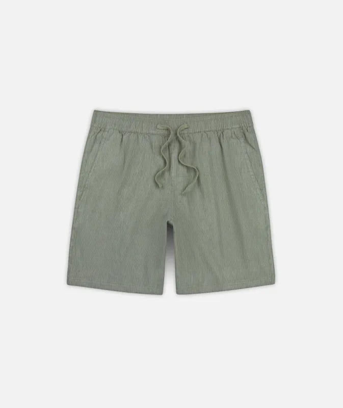 Daybreak Linen Short - Olive made by JETTY