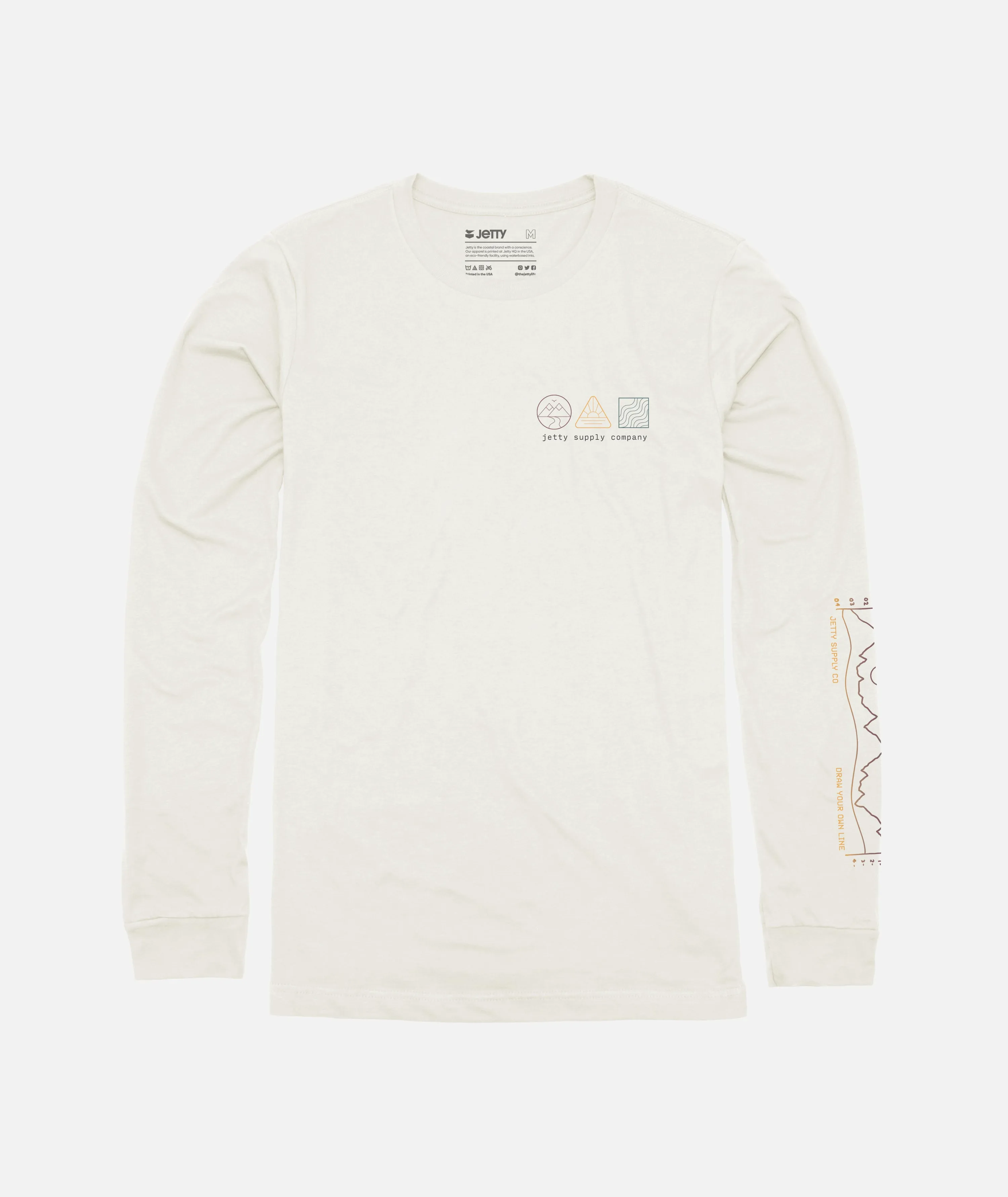 Triple Long Sleeve Tee - White sold by JETTY