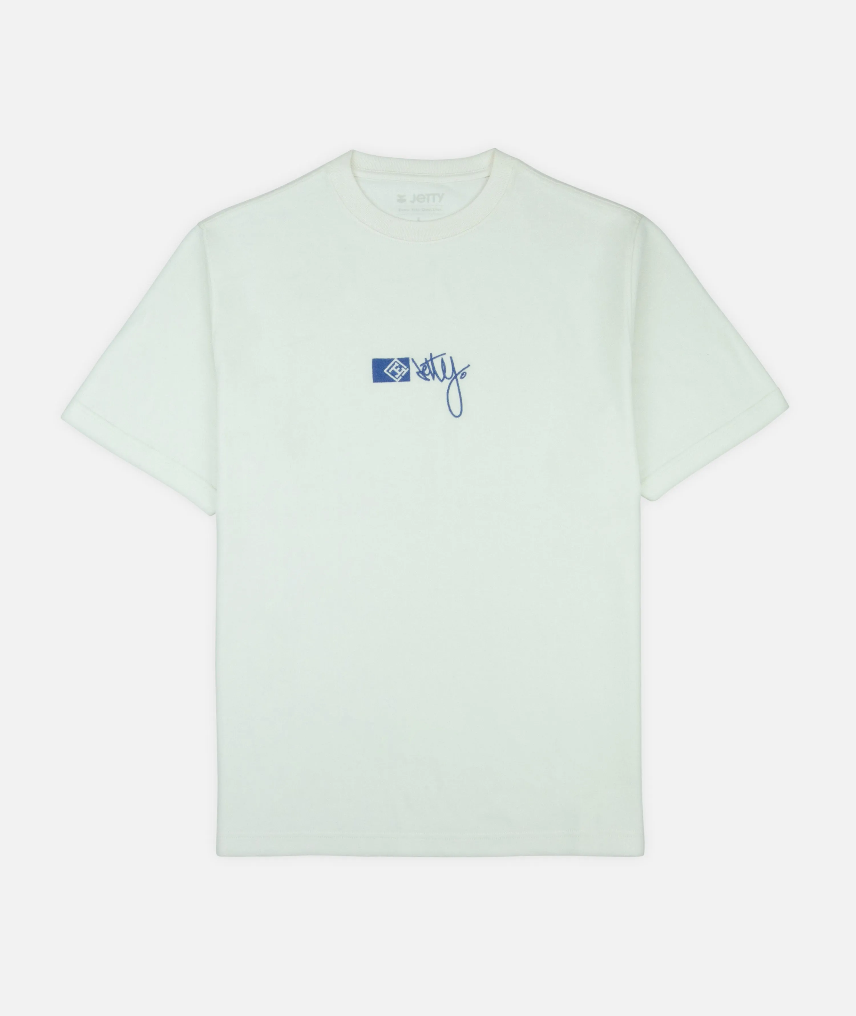 Rock Script Tee - White sold by JETTY
