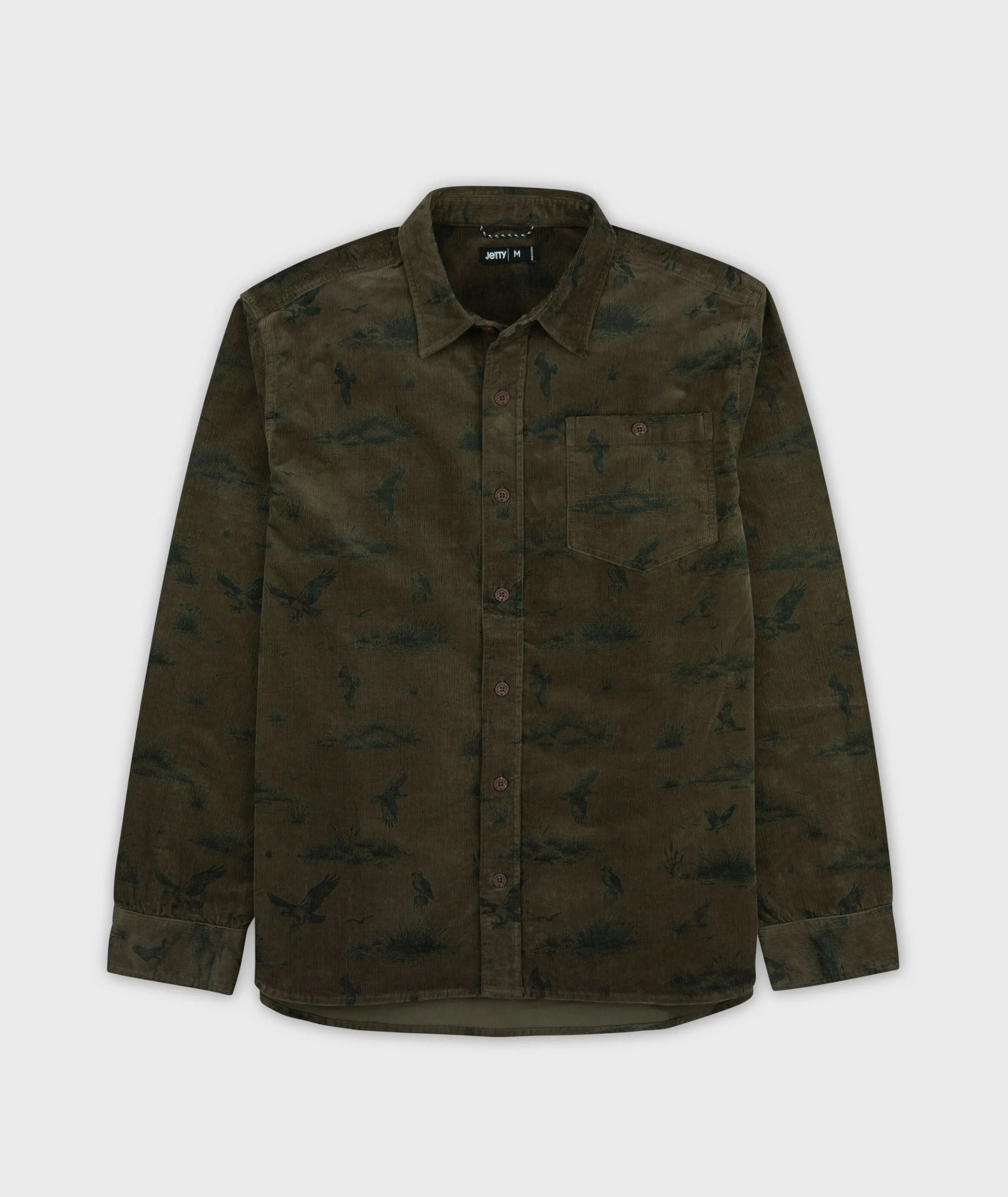 Shoals Corduroy Shirt - Green sold by JETTY