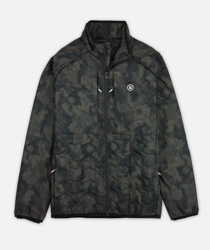 Inlet Puffer Jacket - Black Camo made by JETTY