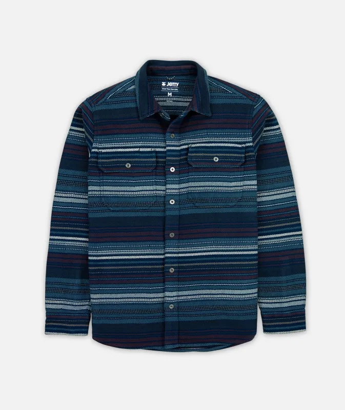 Horizon Heavy Duty Flannel - Indigo made by JETTY