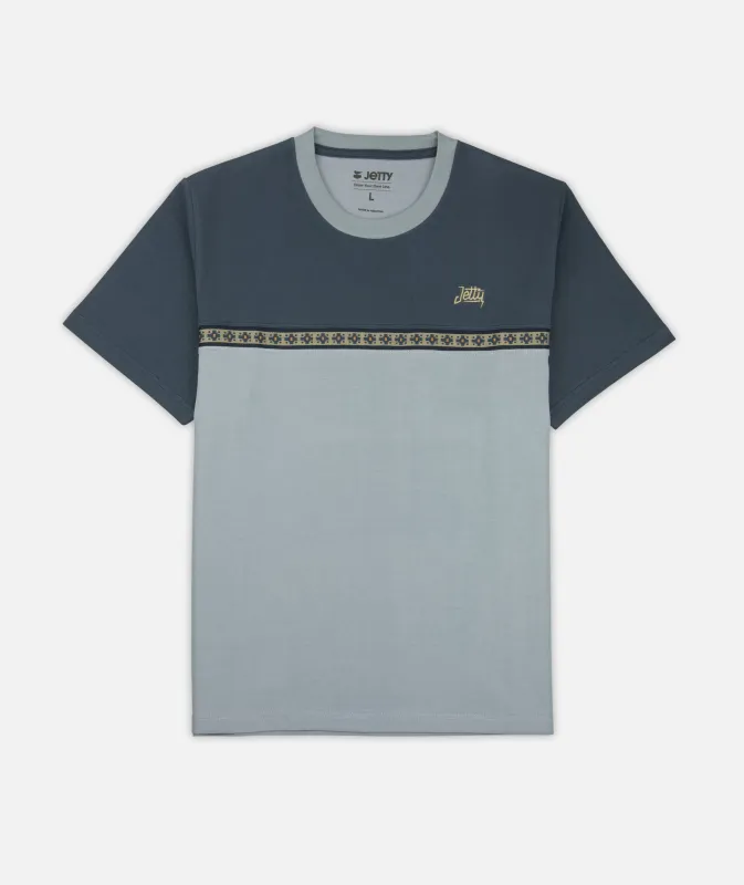 Ember Knit Tee - Blue made by JETTY
