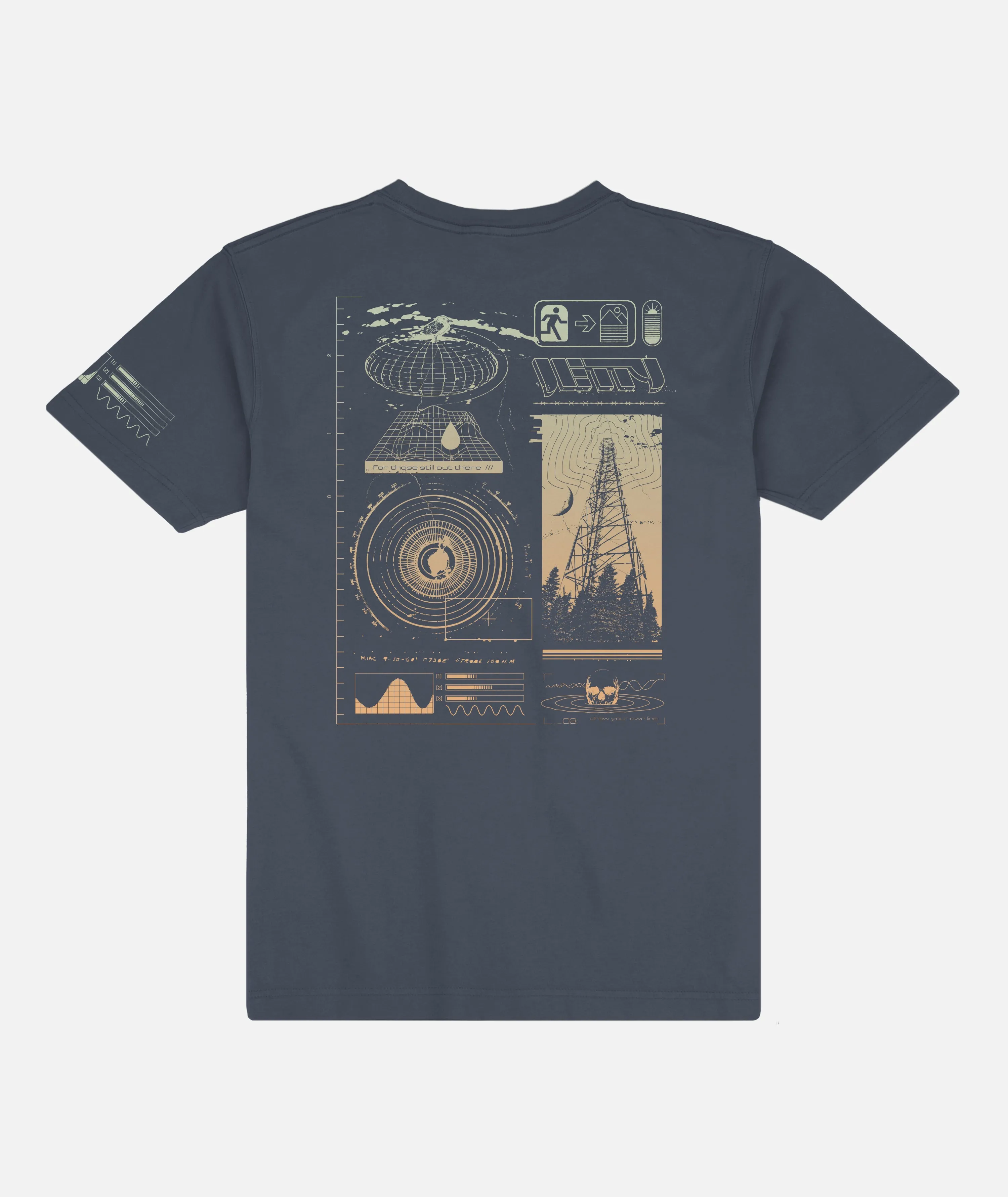 Radius Tee - Navy sold by JETTY