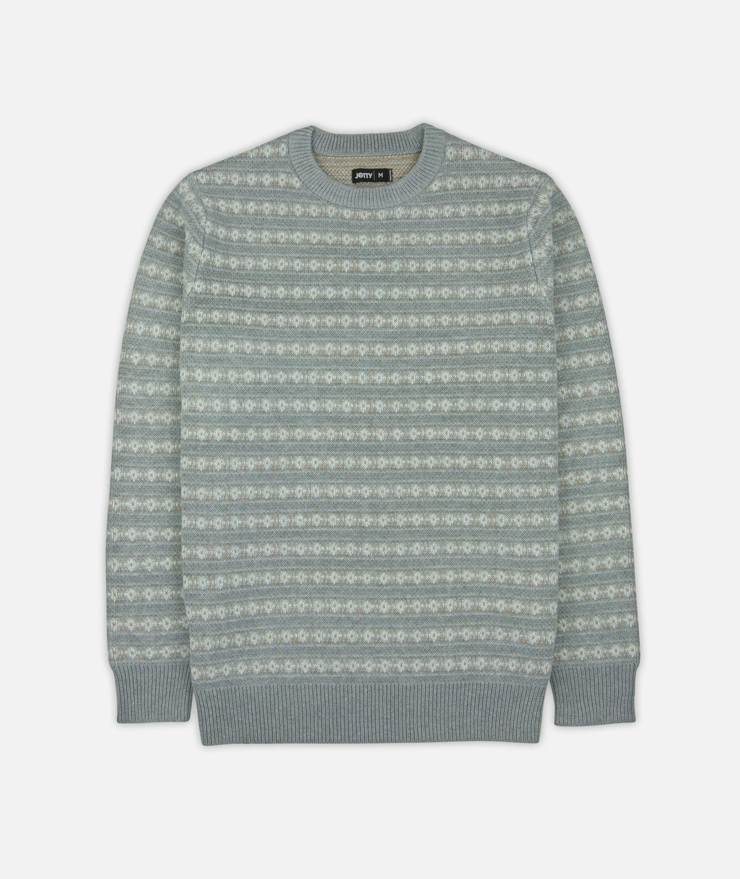 Strata Fairisle Stripe Sweater - Grey sold by JETTY