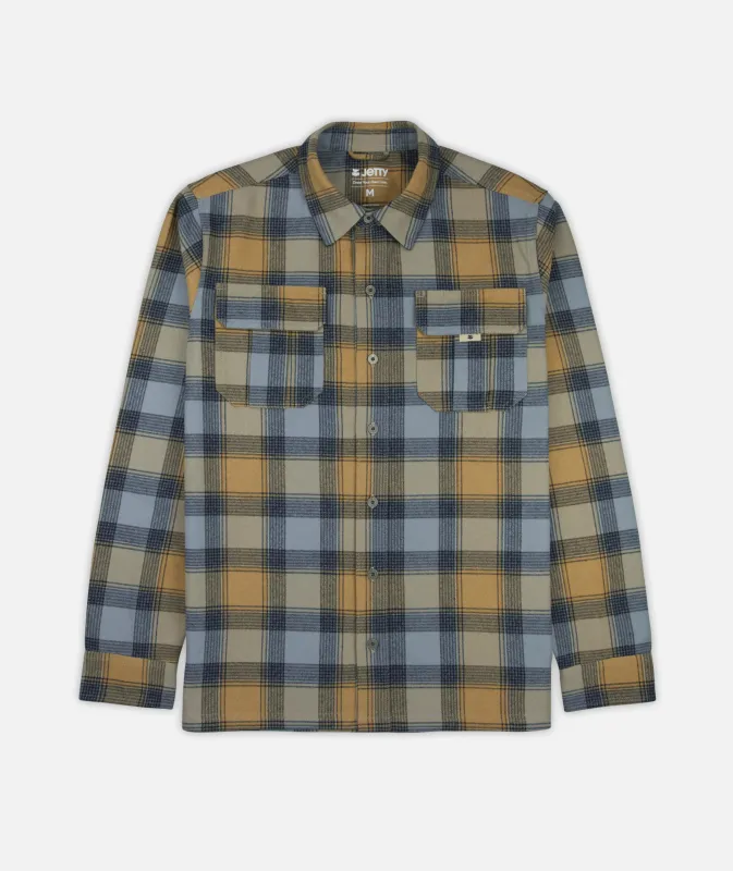 Arbor Flannel - Fog Blue made by JETTY