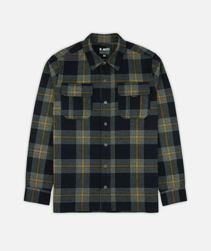 Arbor Flannel - Navy Blue made by JETTY