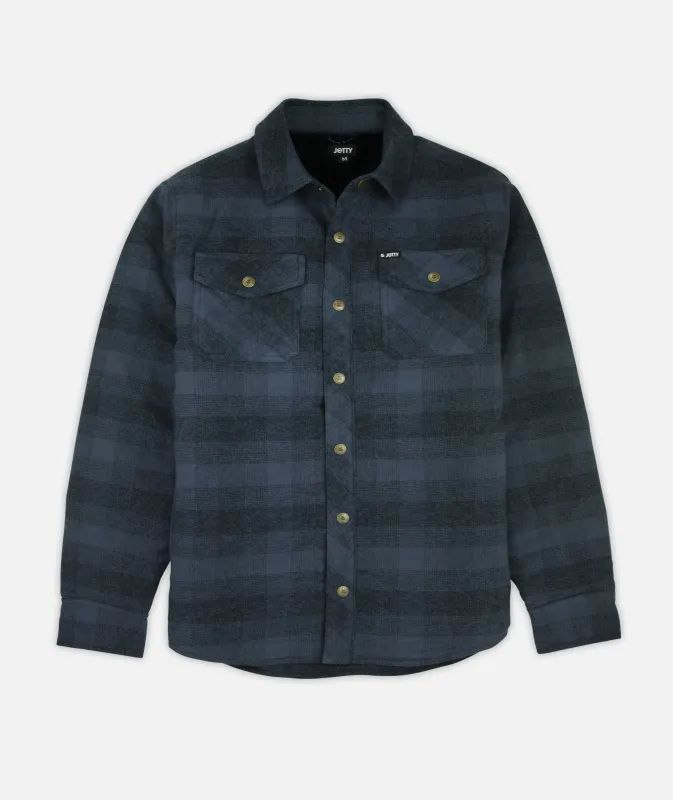 Sherpa Jacket - Black & Blue made by JETTY