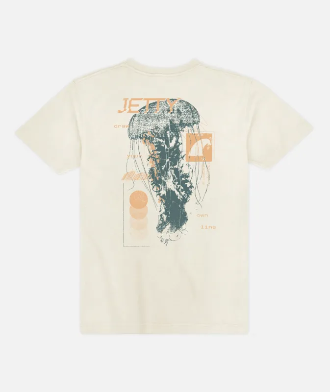 Jelly Glitch Tee - Vintage White made by JETTY