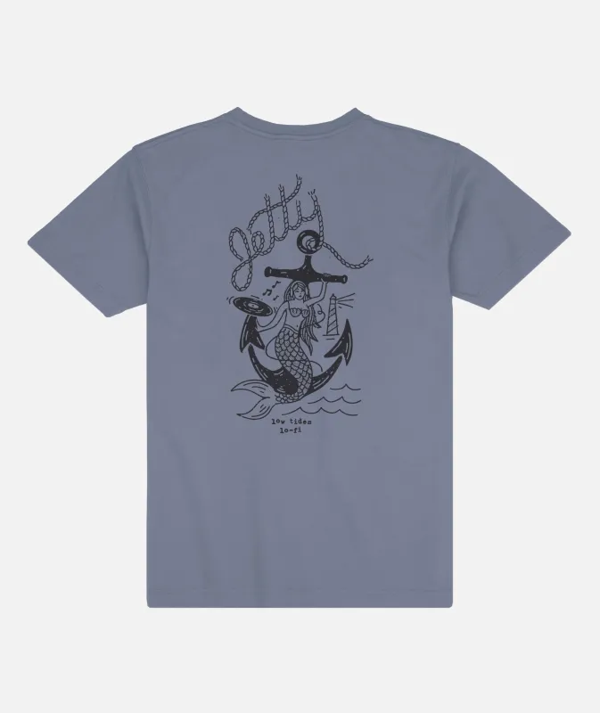 Low Tides LoFi Tee - Blue Horizon made by JETTY