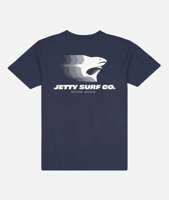 Speedshark Tee - Harbor Blue made by JETTY