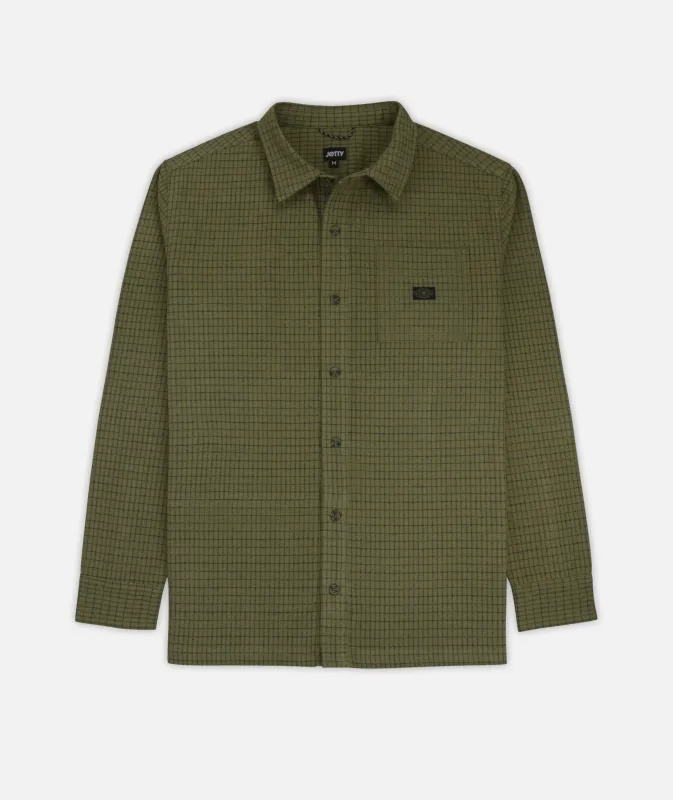Folly Plaid Shirt - Olive made by JETTY