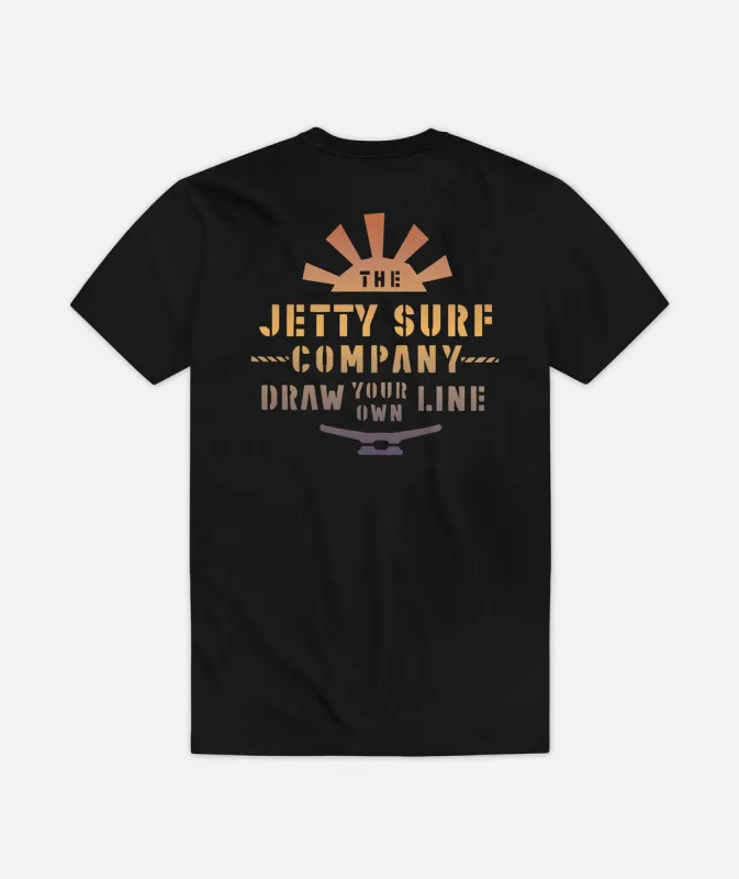 Stencil Tee - Black sold by JETTY