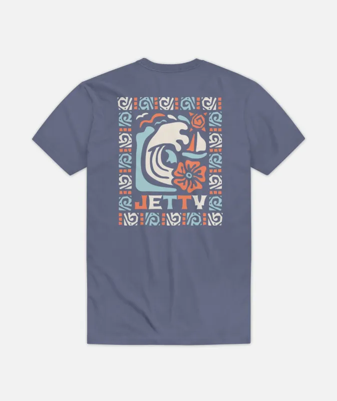 Tribe Tee - Blue sold by JETTY