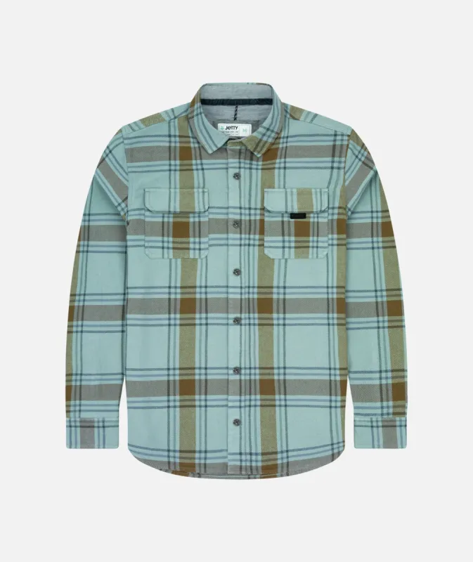 F22 Arbor Flannel - Fog sold by JETTY
