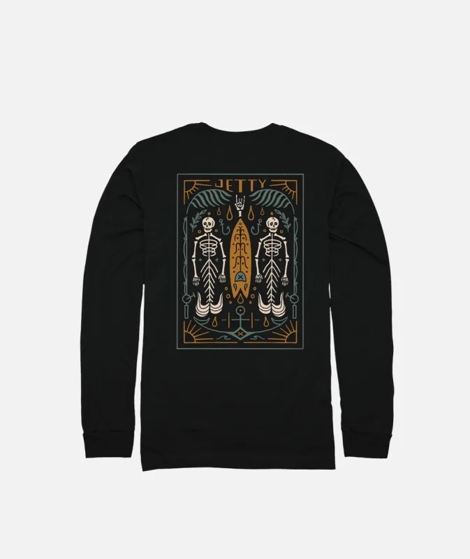 Grom Boneyard Long Sleeve - Black sold by JETTY