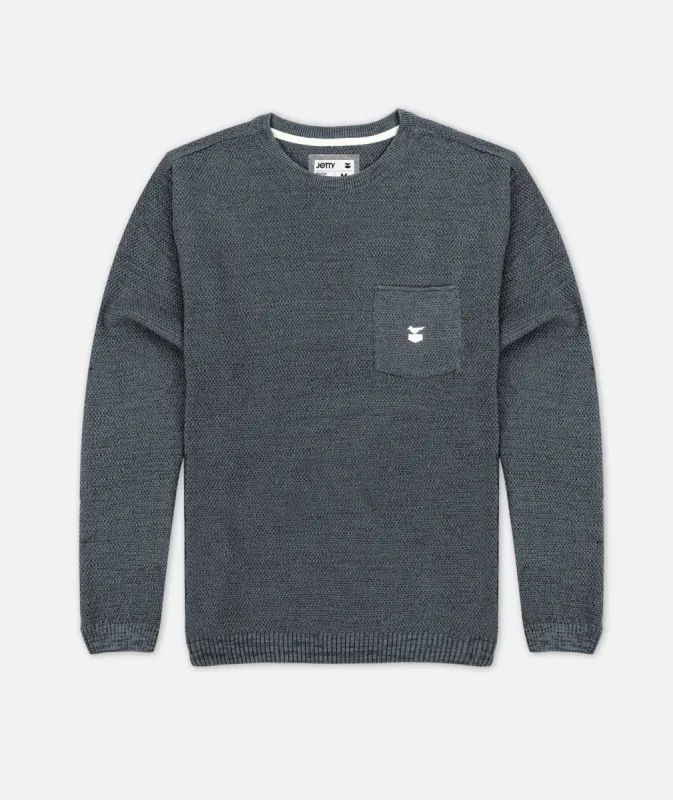 The Brine Sweater - Storm sold by JETTY