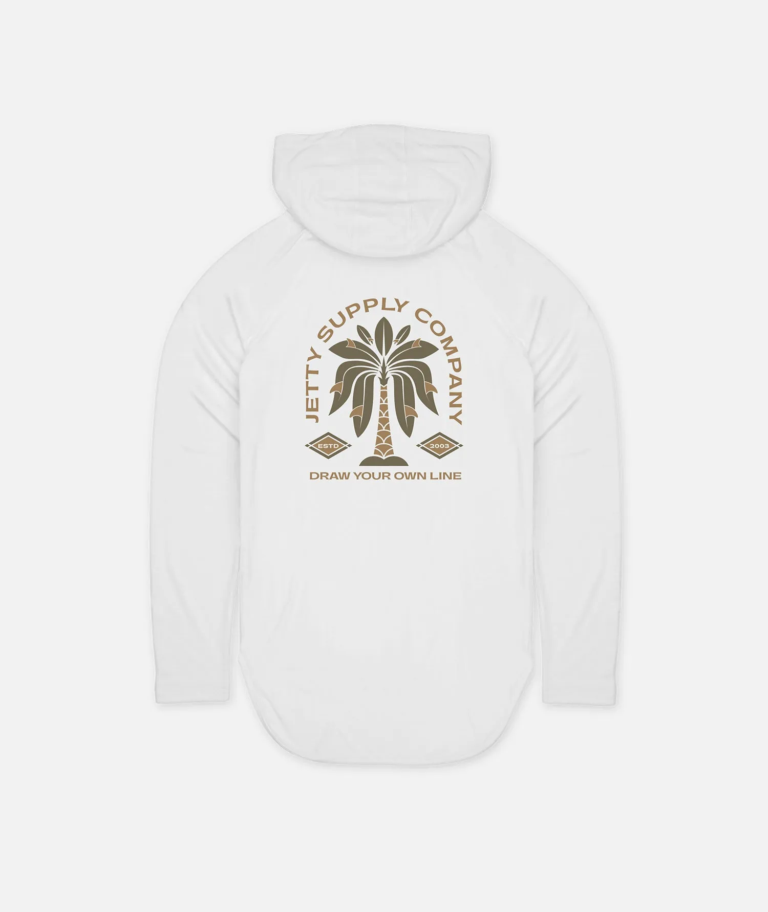 Fins UV Hoodie - White sold by JETTY
