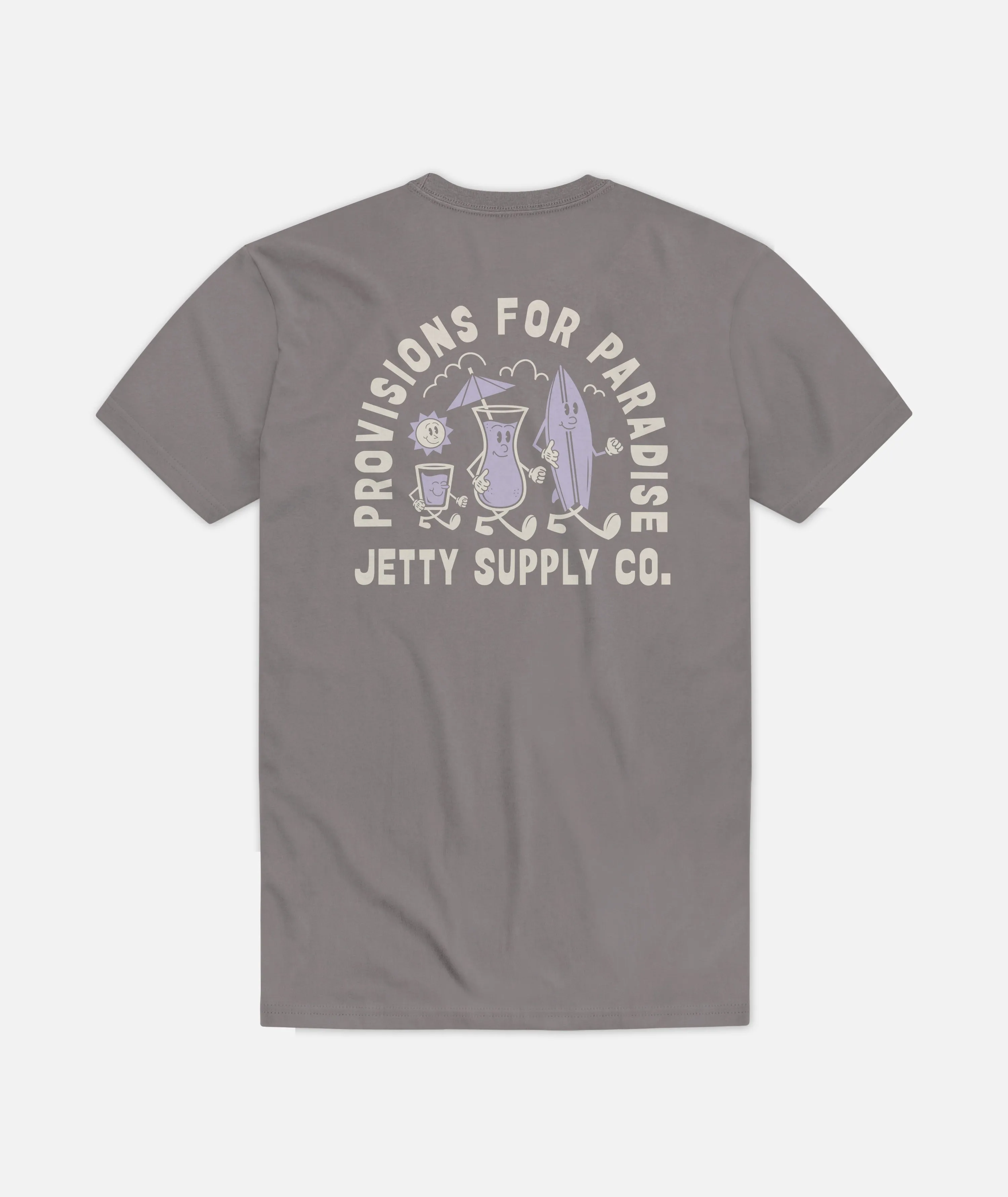 Paradise Pals Tee - Grey sold by JETTY