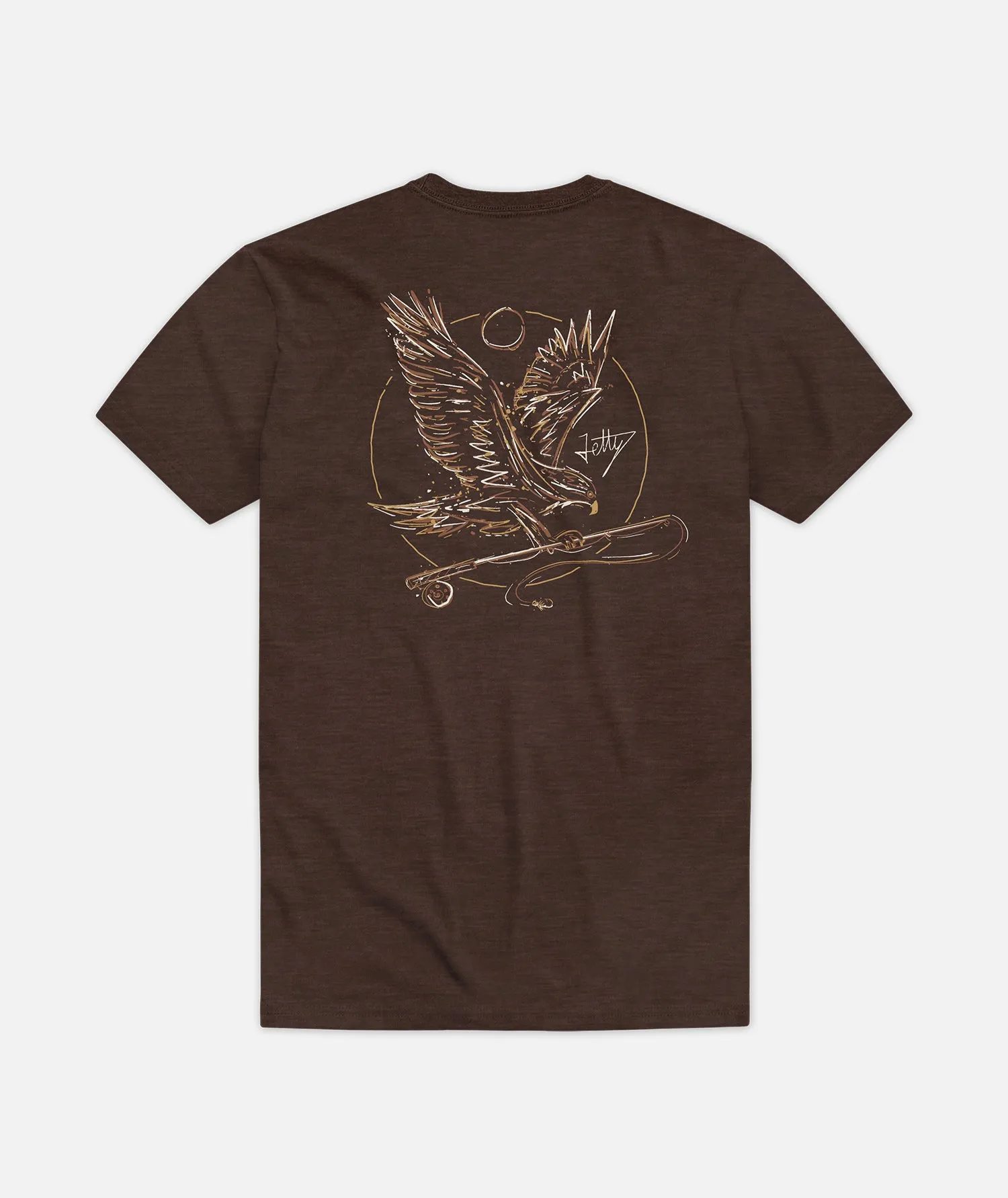 Osprey Tee - Brown sold by JETTY