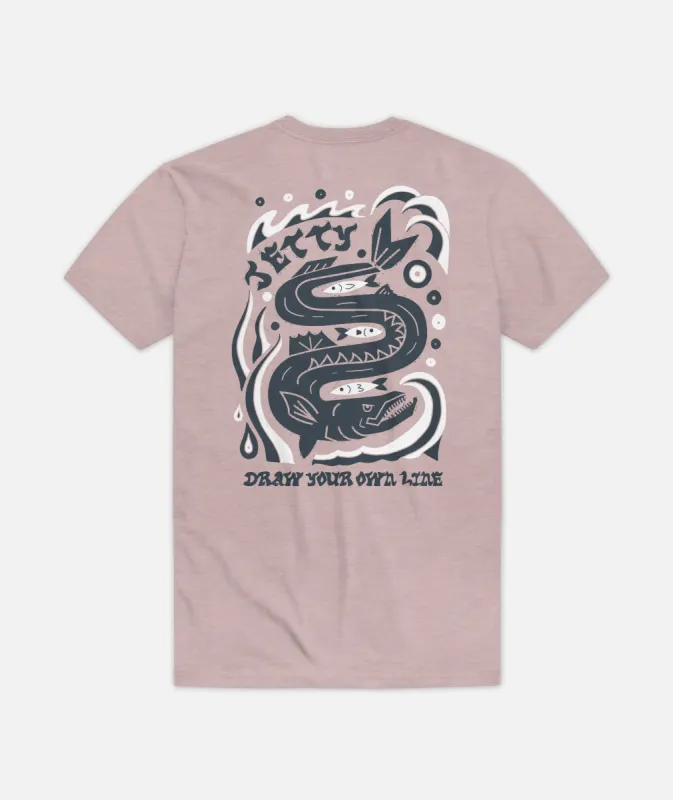 Fang Tooth Tee - Taupe sold by JETTY