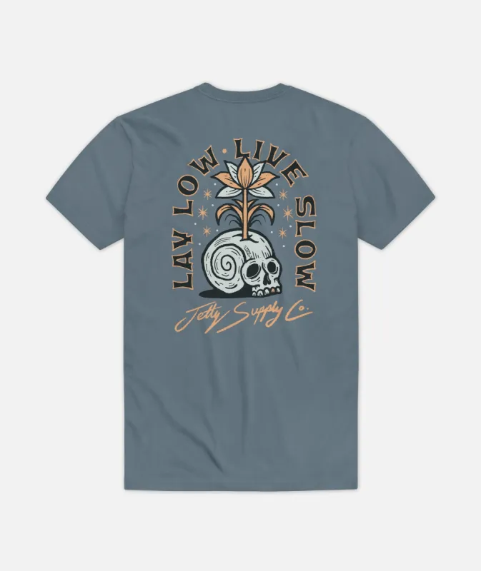 Slowlife Tee - Blue made by JETTY