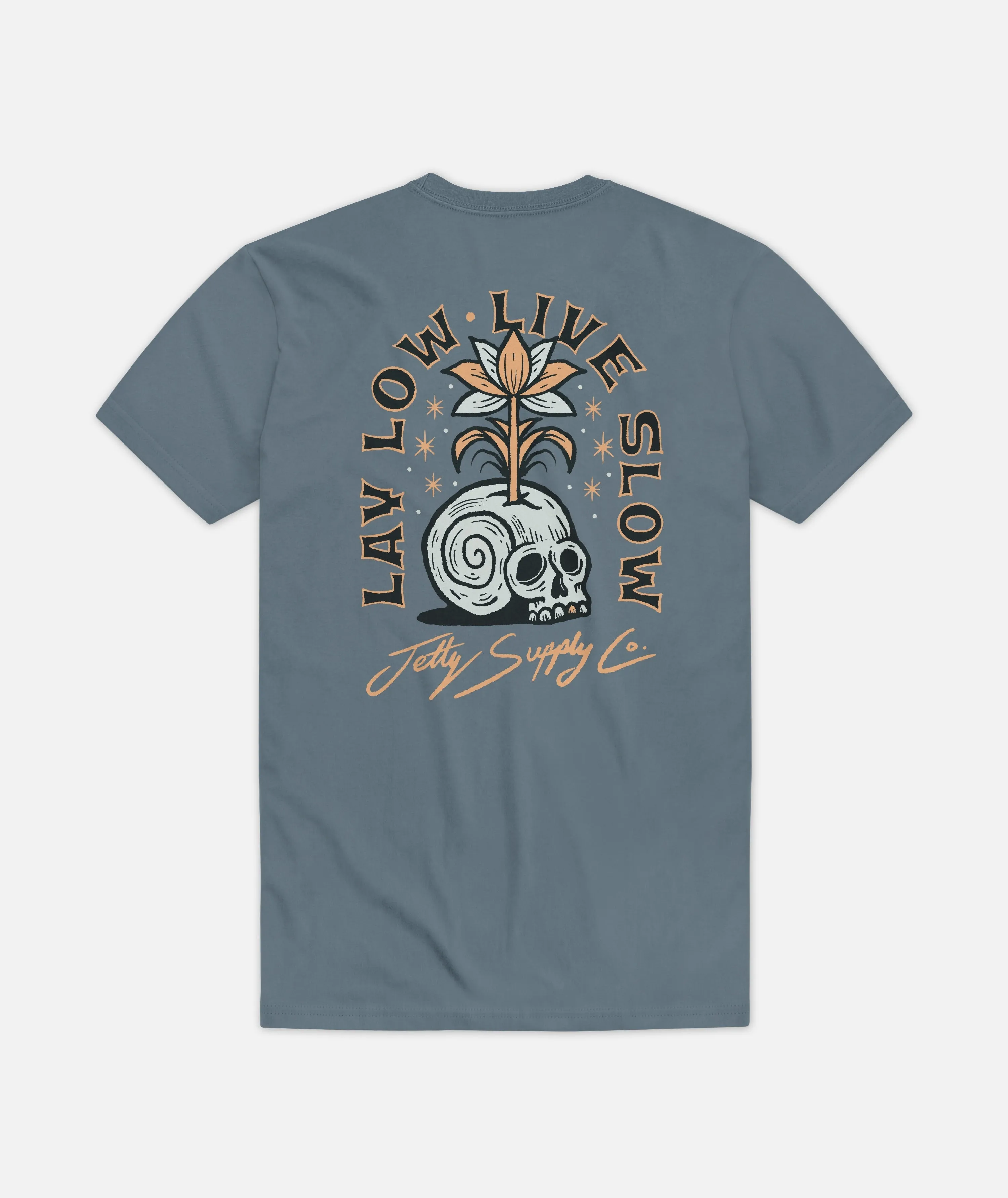 Slowlife Tee - Blue sold by JETTY